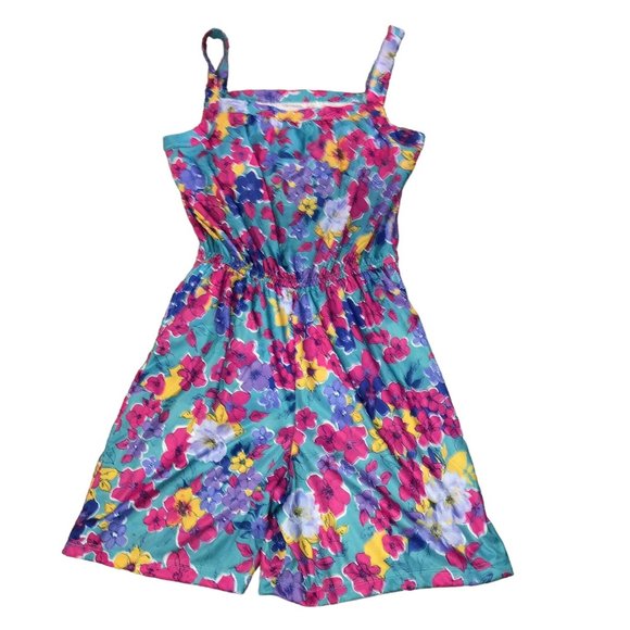 Vintage CW Classics Shorts Romper Womens Med Used Floral - Picture 3 of 16